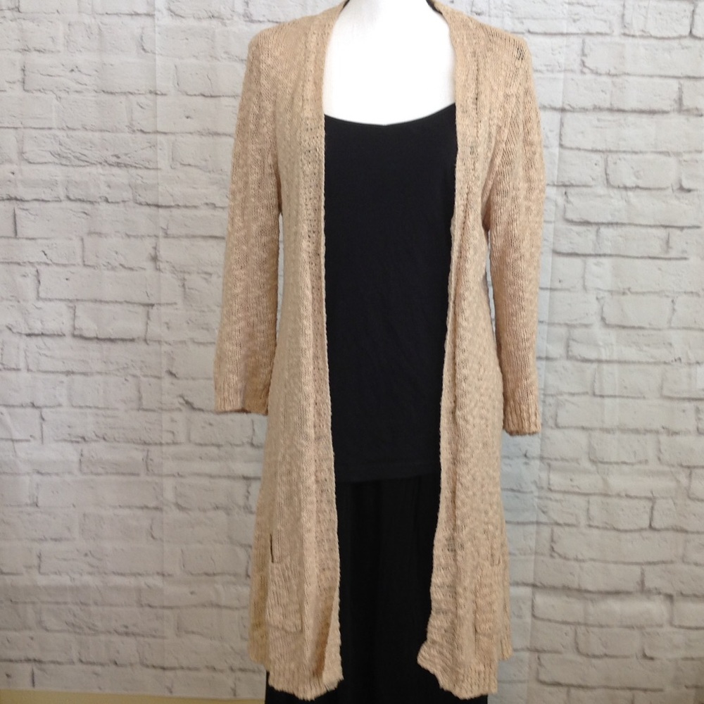 Belldini Cardigan Cream Long Sweater Large
